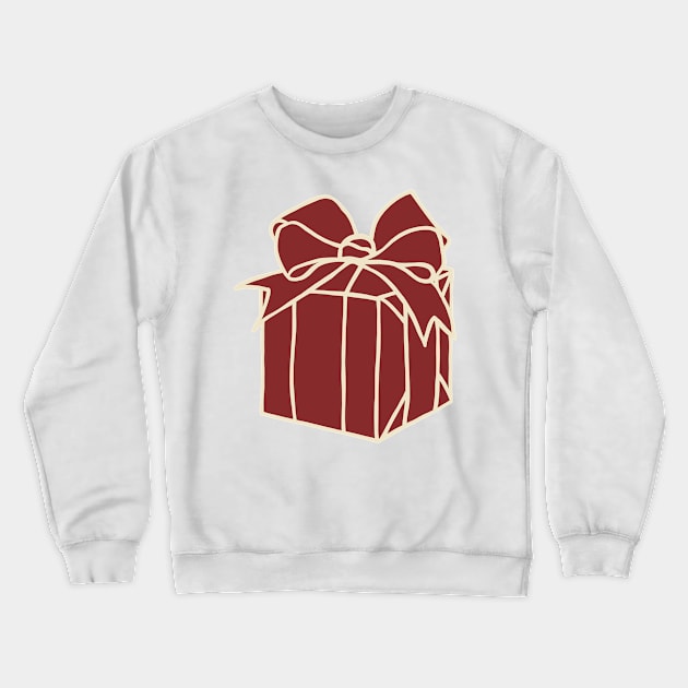 Simply Christmas Collection - Present - Classic Xmas Colours Crewneck Sweatshirt by LAEC